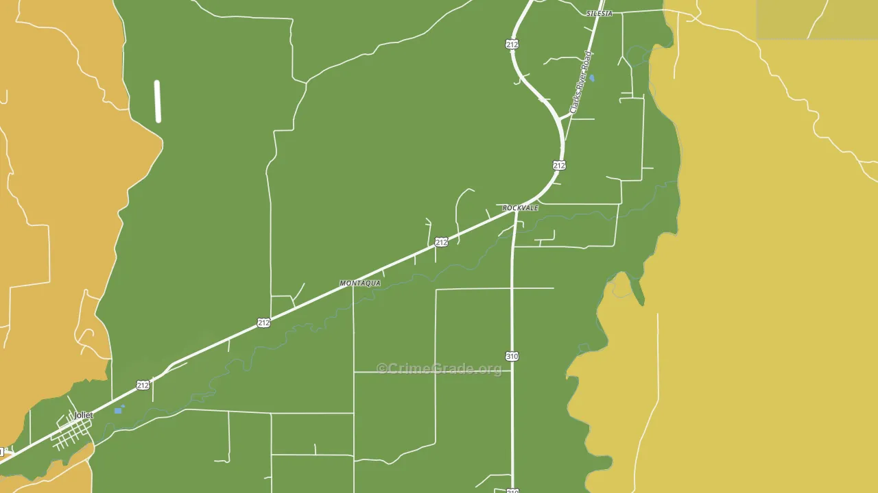 Rockvale, MT Map of Murder Rates
