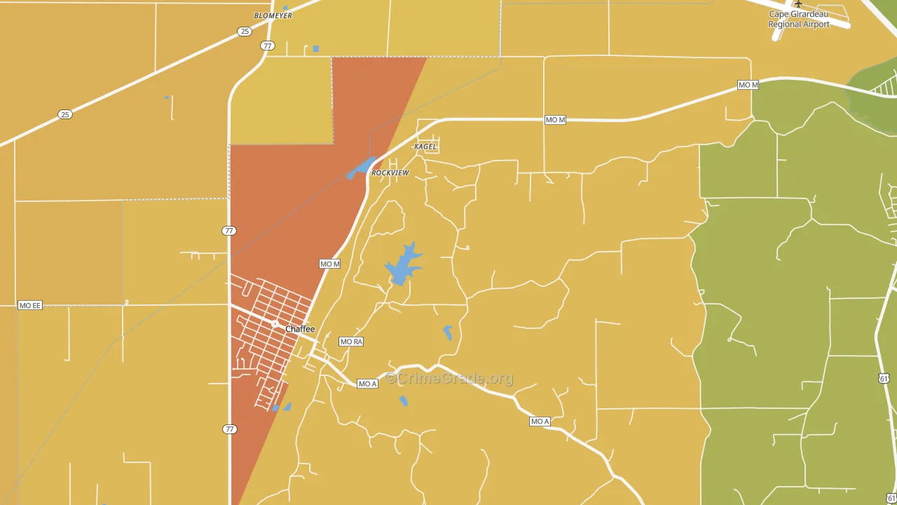 Rockview, MO Map of Murder Rates