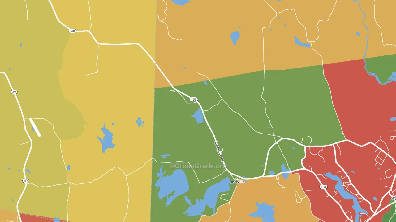 Rockville, RI Map of Murder Rates