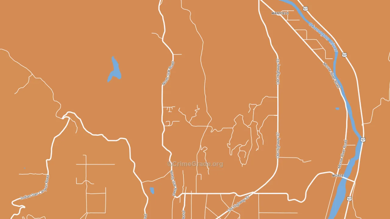 Rocky Butte, WA Map of Murder Rates