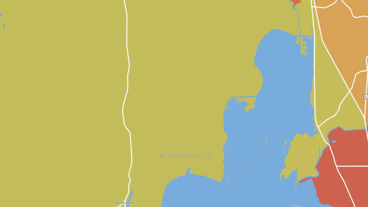 Rocky Point, OR Map of Murder Rates