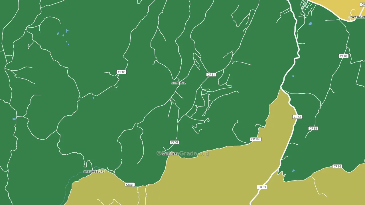 Rodemer, WV Map of Murder Rates