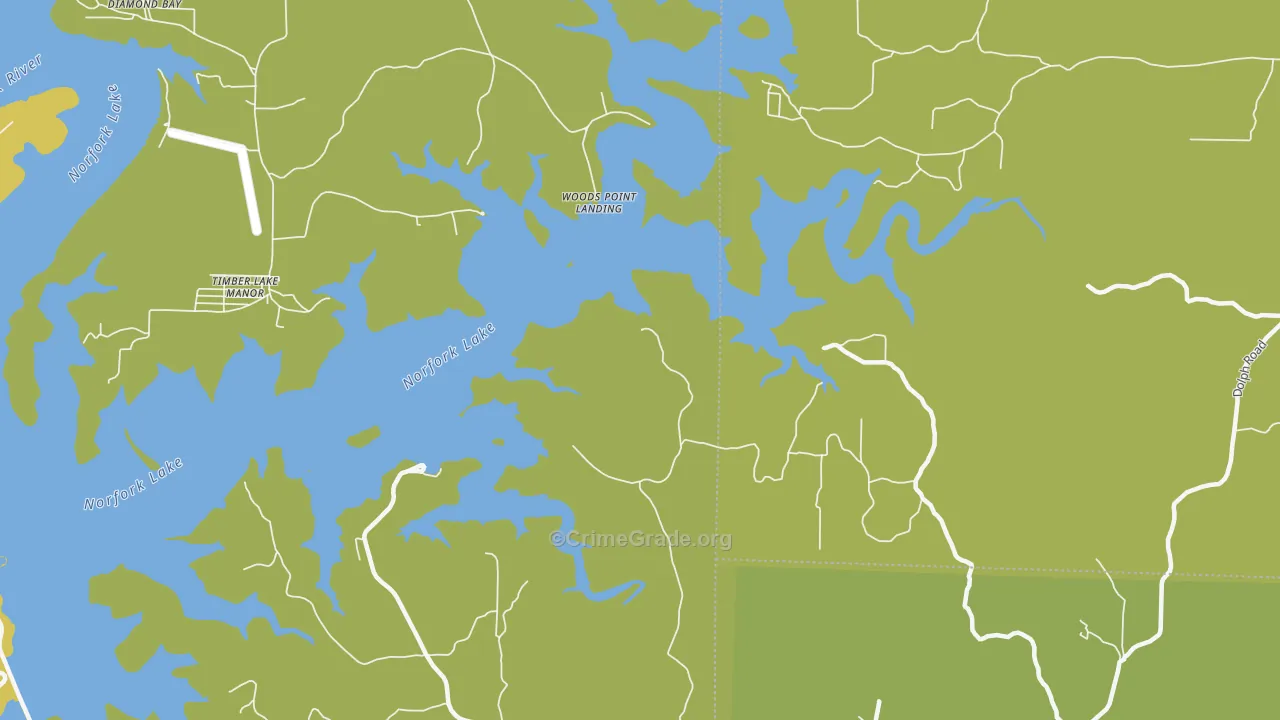Rodney, AR Map of Murder Rates