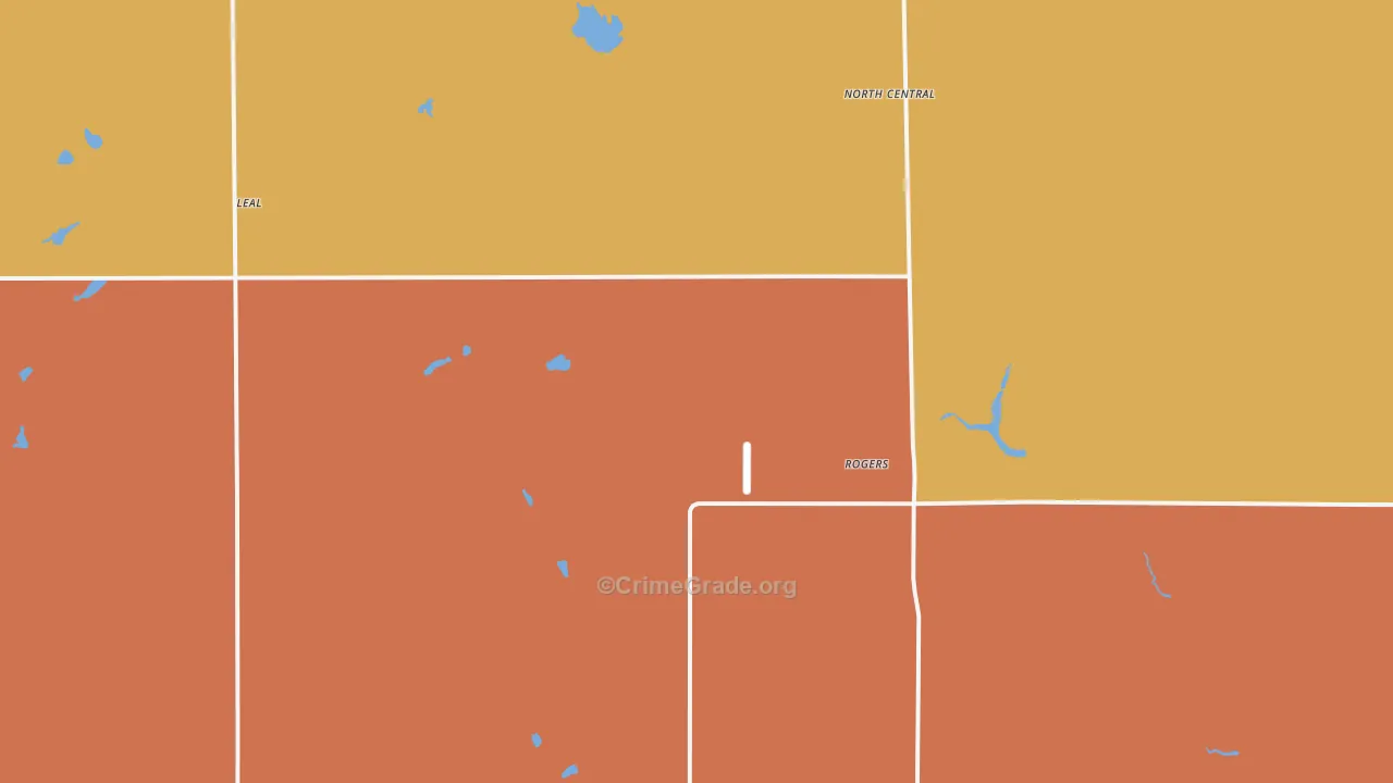 Rogers, ND Map of Murder Rates
