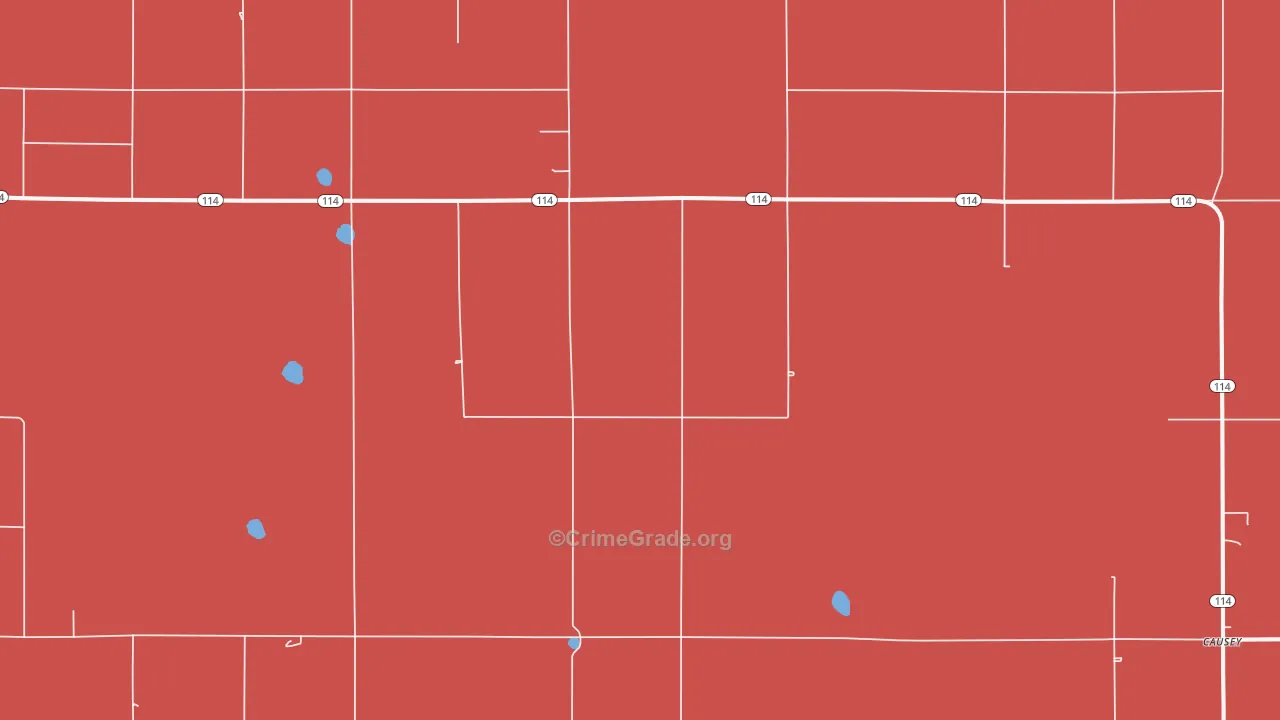 Rogers, NM Map of Murder Rates
