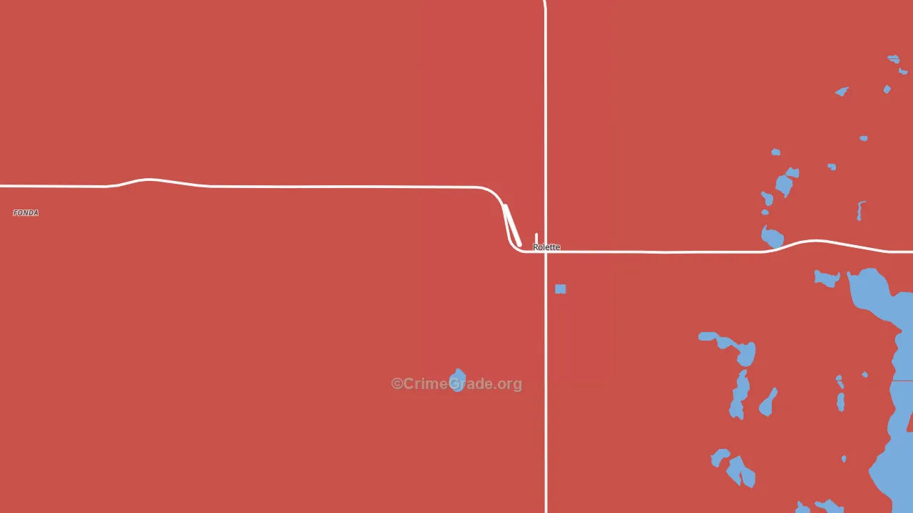 Rolette, ND Map of Murder Rates