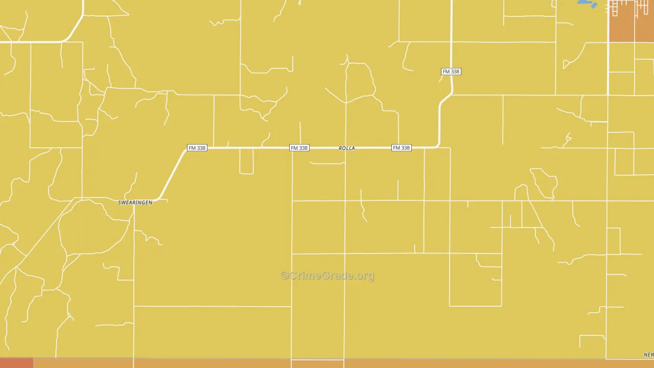 Rolla, TX Map of Murder Rates