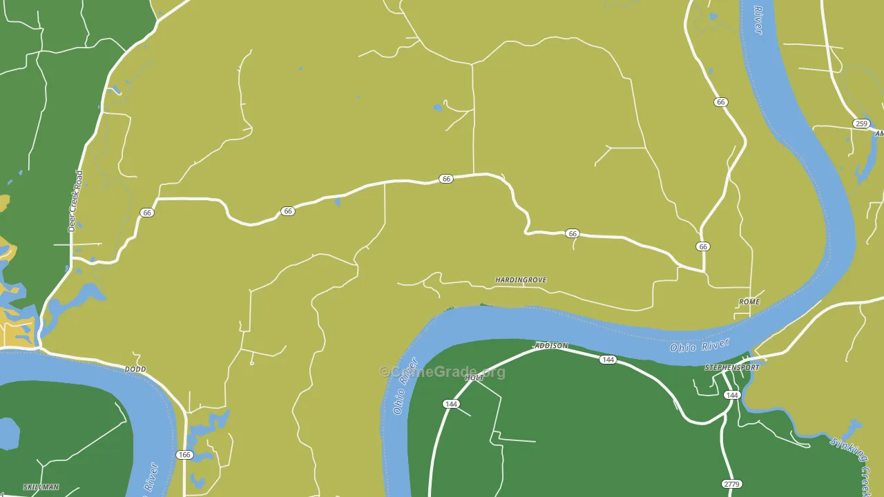 Rome, IN Map of Murder Rates