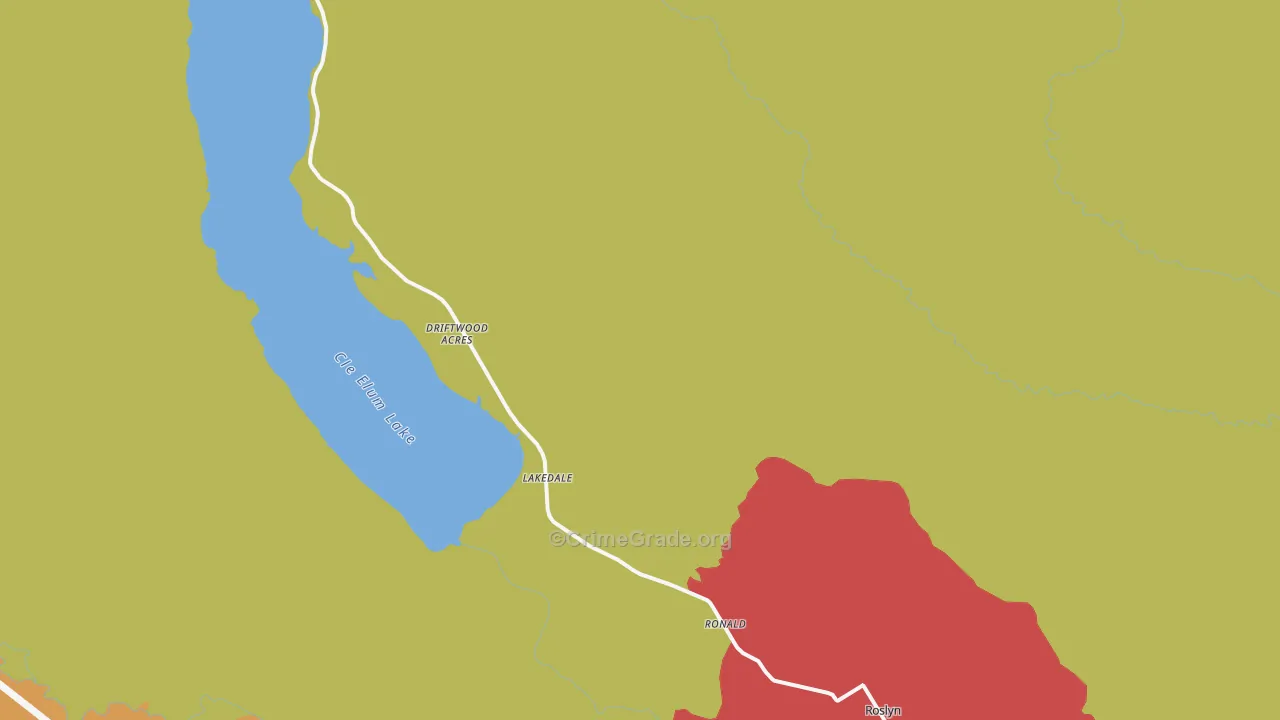 Ronald, WA Map of Murder Rates