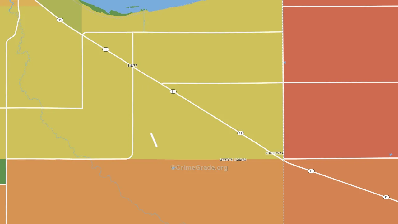 Roosevelt, MN Map of Murder Rates