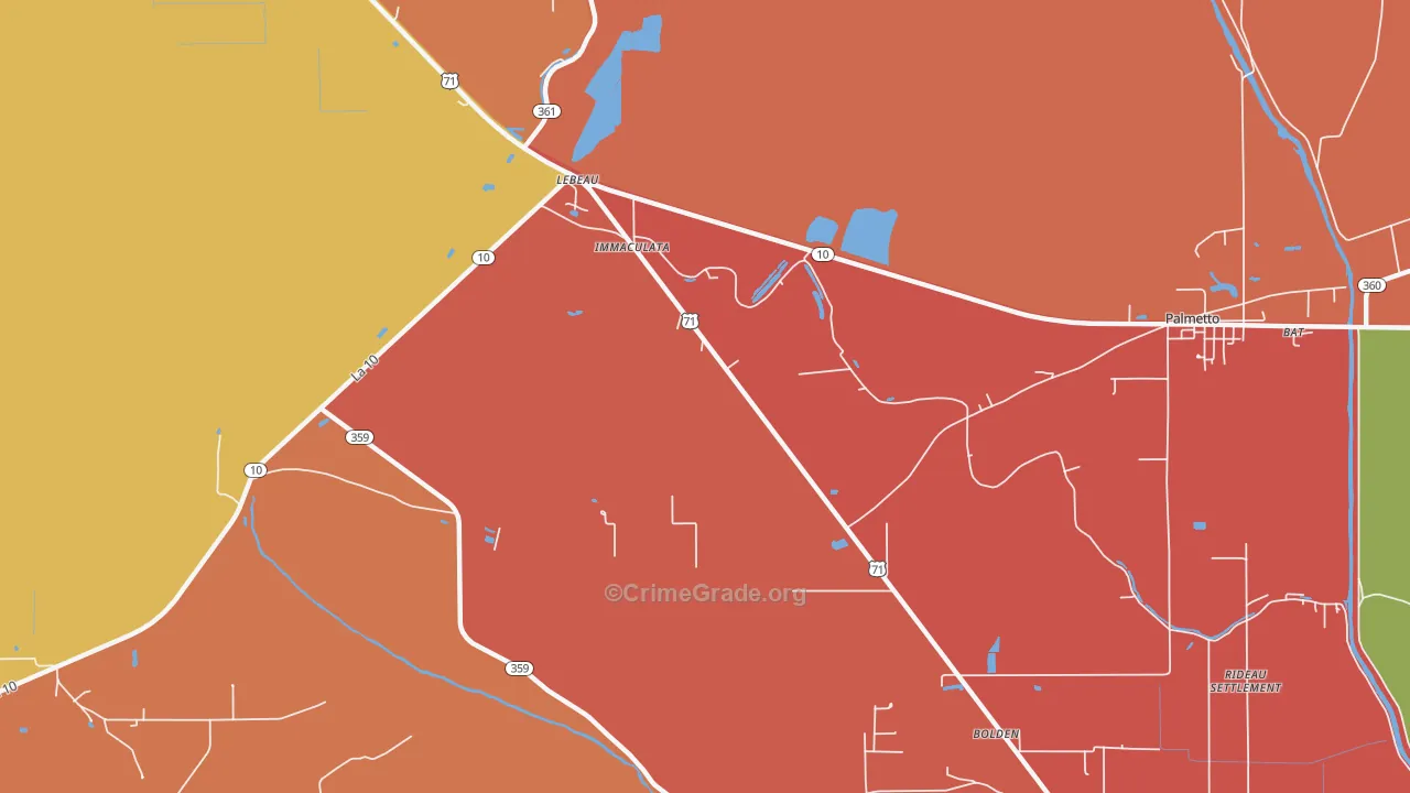 Rosa, LA Map of Murder Rates