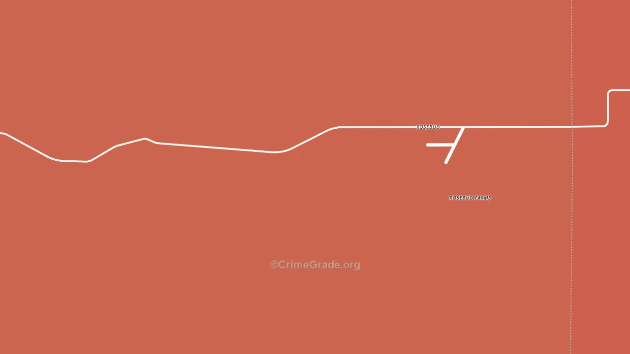 Rosebud, NM Map of Murder Rates