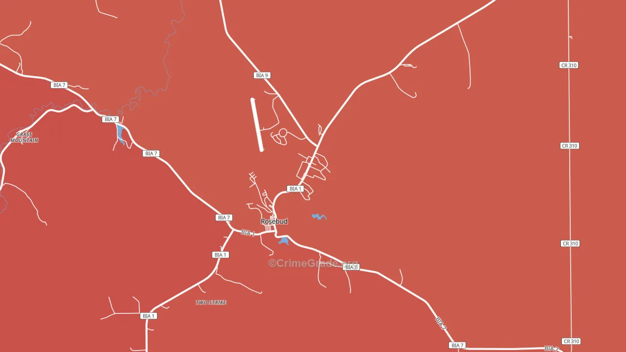 Rosebud, SD Map of Murder Rates