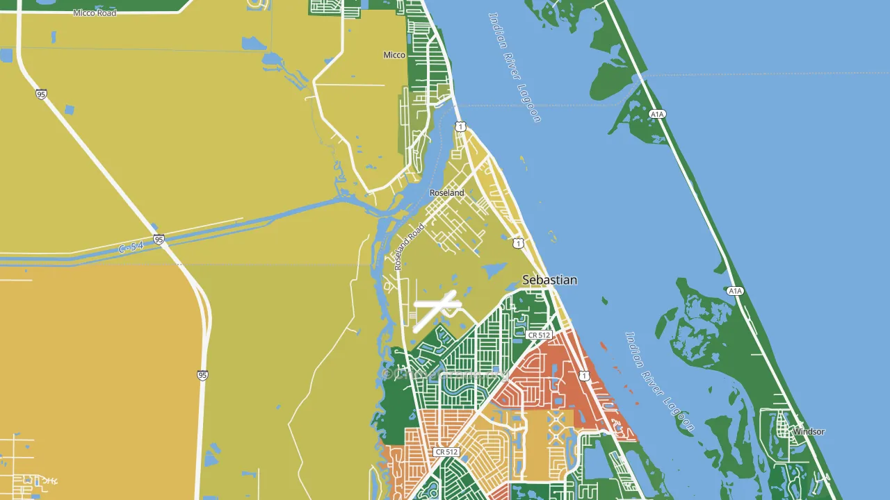 Roseland, FL Map of Murder Rates