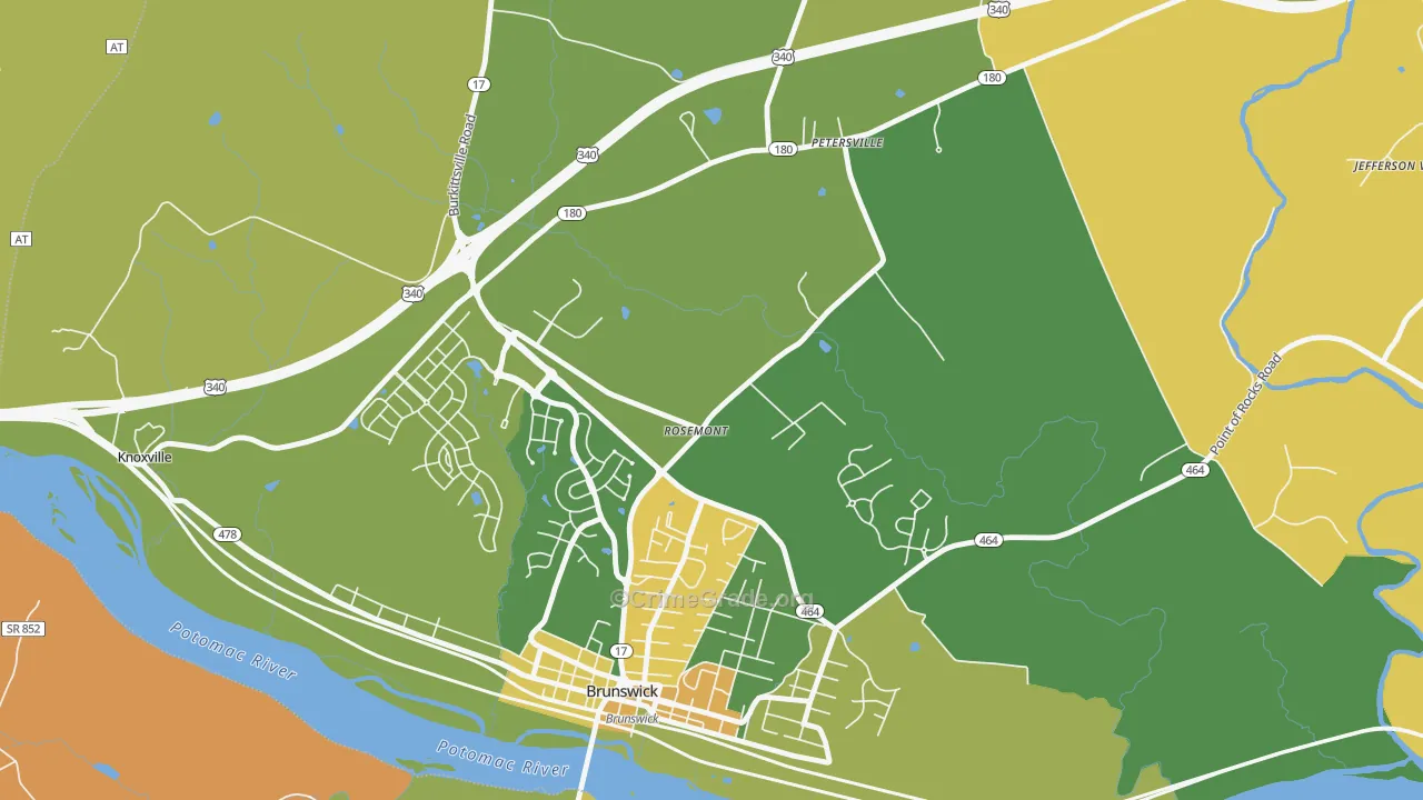 Rosemont, MD Map of Murder Rates