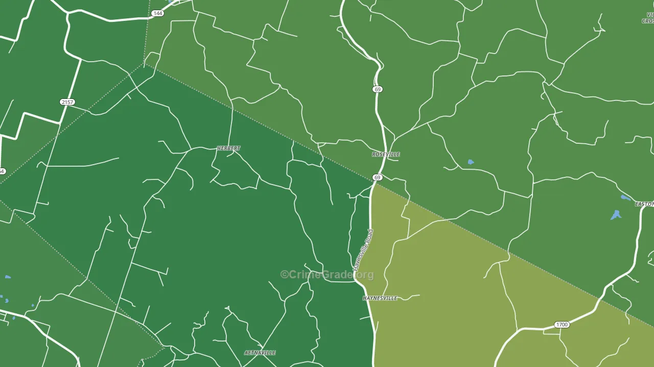 Roseville, KY Map of Murder Rates