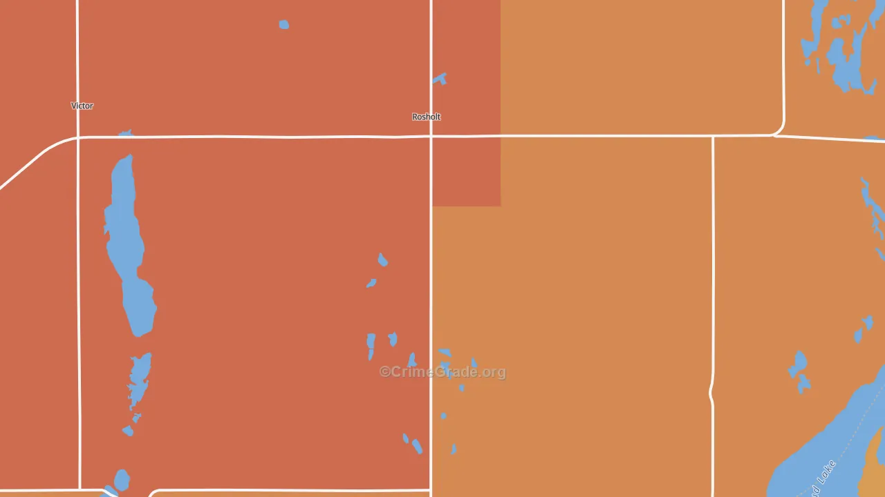 Rosholt, SD Map of Murder Rates
