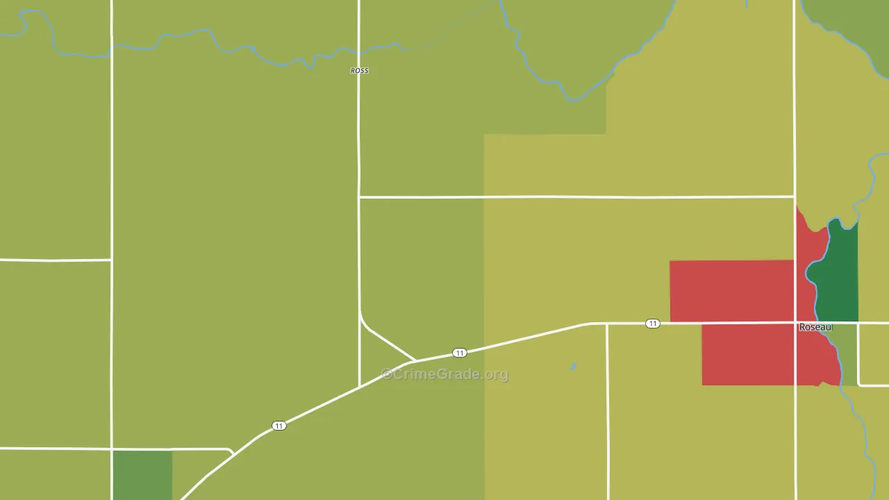 Ross, MN Map of Murder Rates