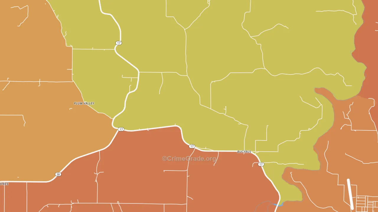 Roubidoux, MO Map of Murder Rates