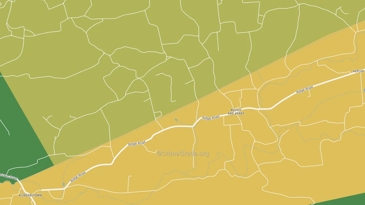 Rough And Ready, PA Map of Murder Rates