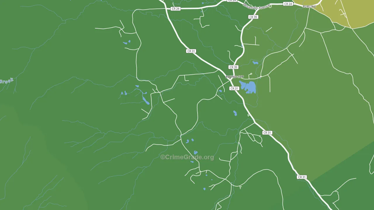 Round Top, NY Map of Murder Rates