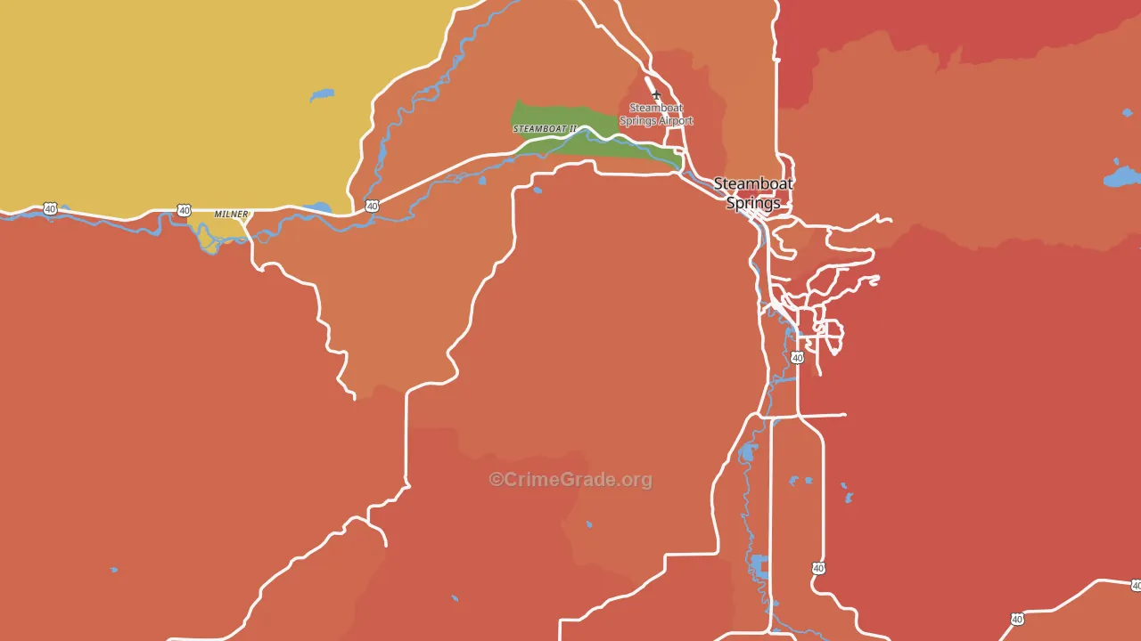 Routt County, CO Map of Murder Rates