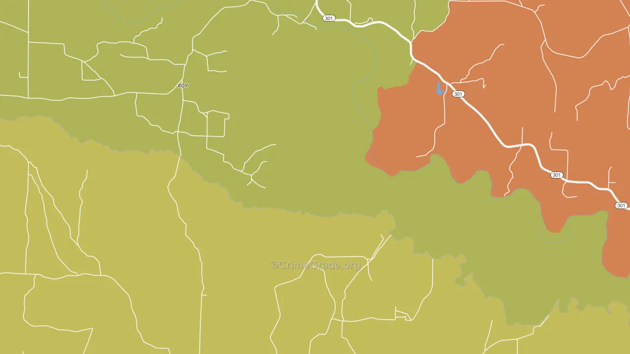 Roy, AR Map of Murder Rates