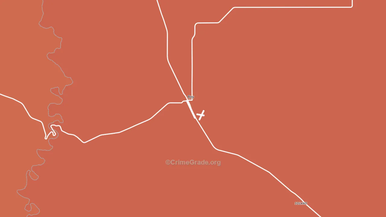 Roy, NM Map of Murder Rates