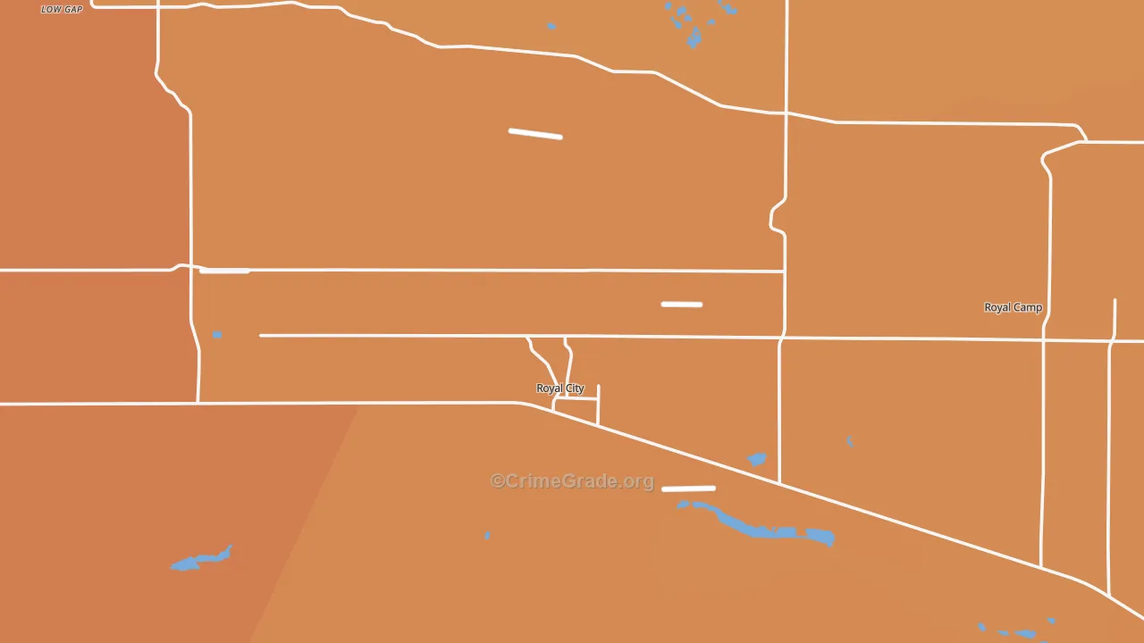 Royal City, WA Map of Murder Rates