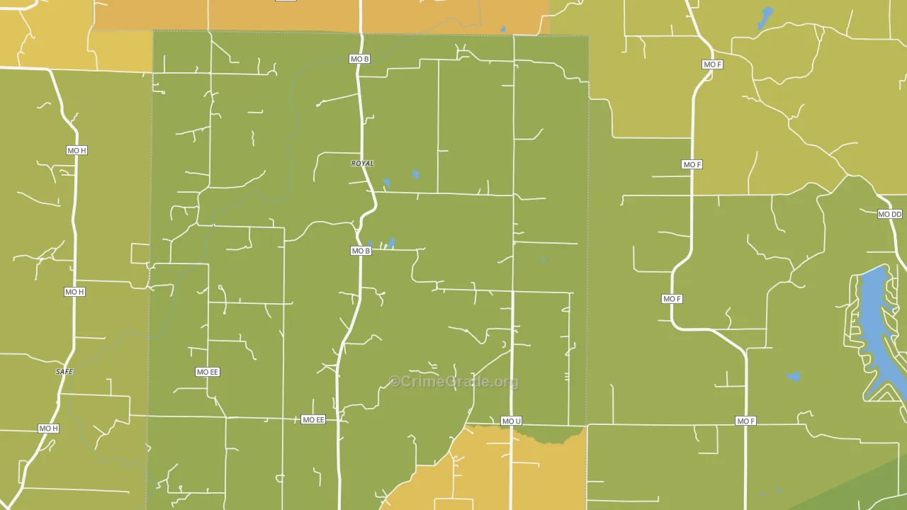 Royal, MO Map of Murder Rates