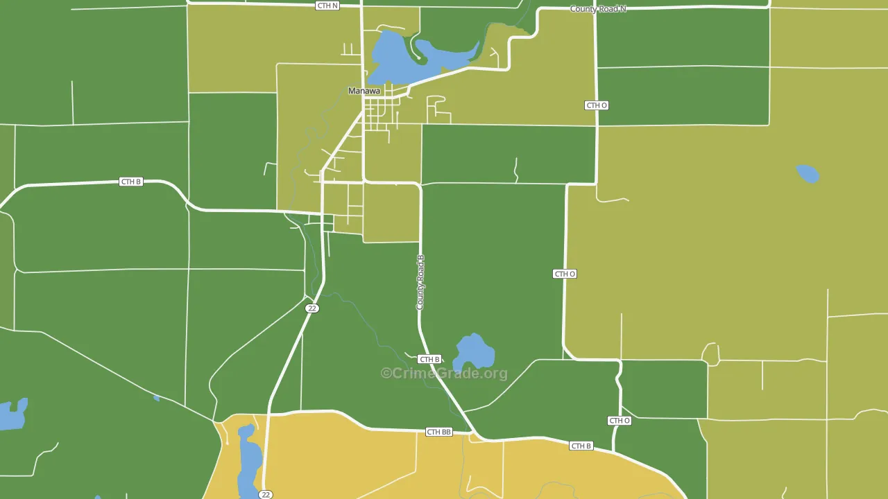 Royalton, WI Map of Murder Rates