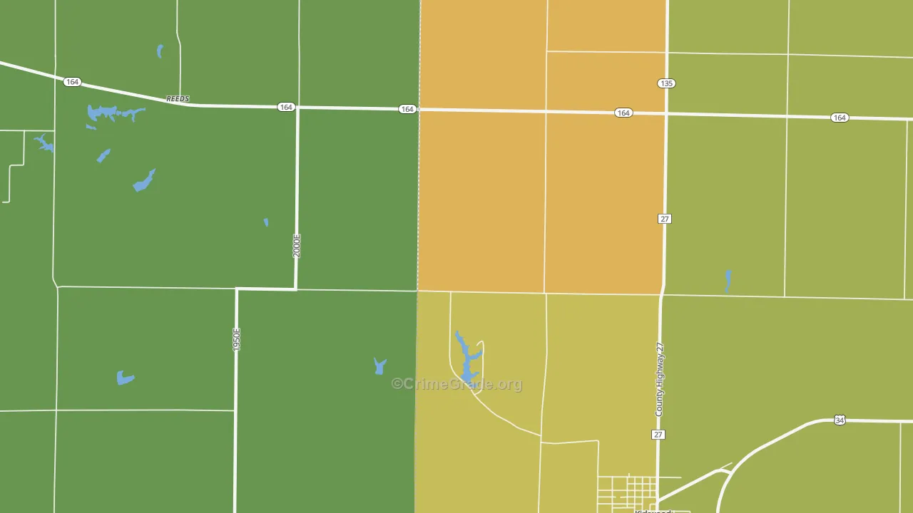 Rozetta, IL Map of Murder Rates