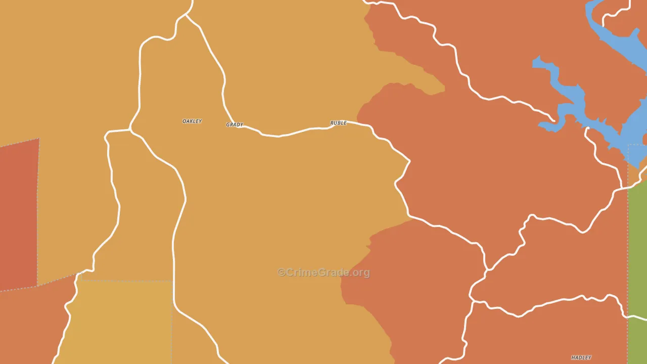 Ruble, MO Map of Murder Rates