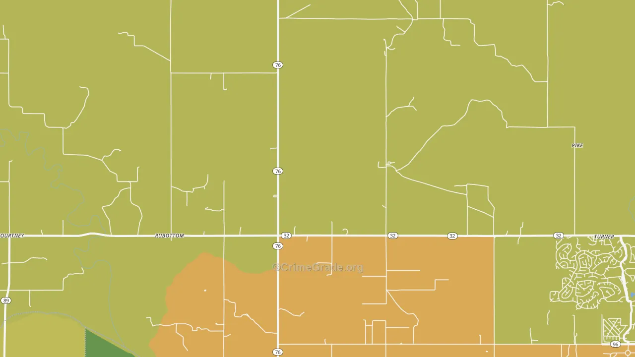 Rubottom, OK Map of Murder Rates
