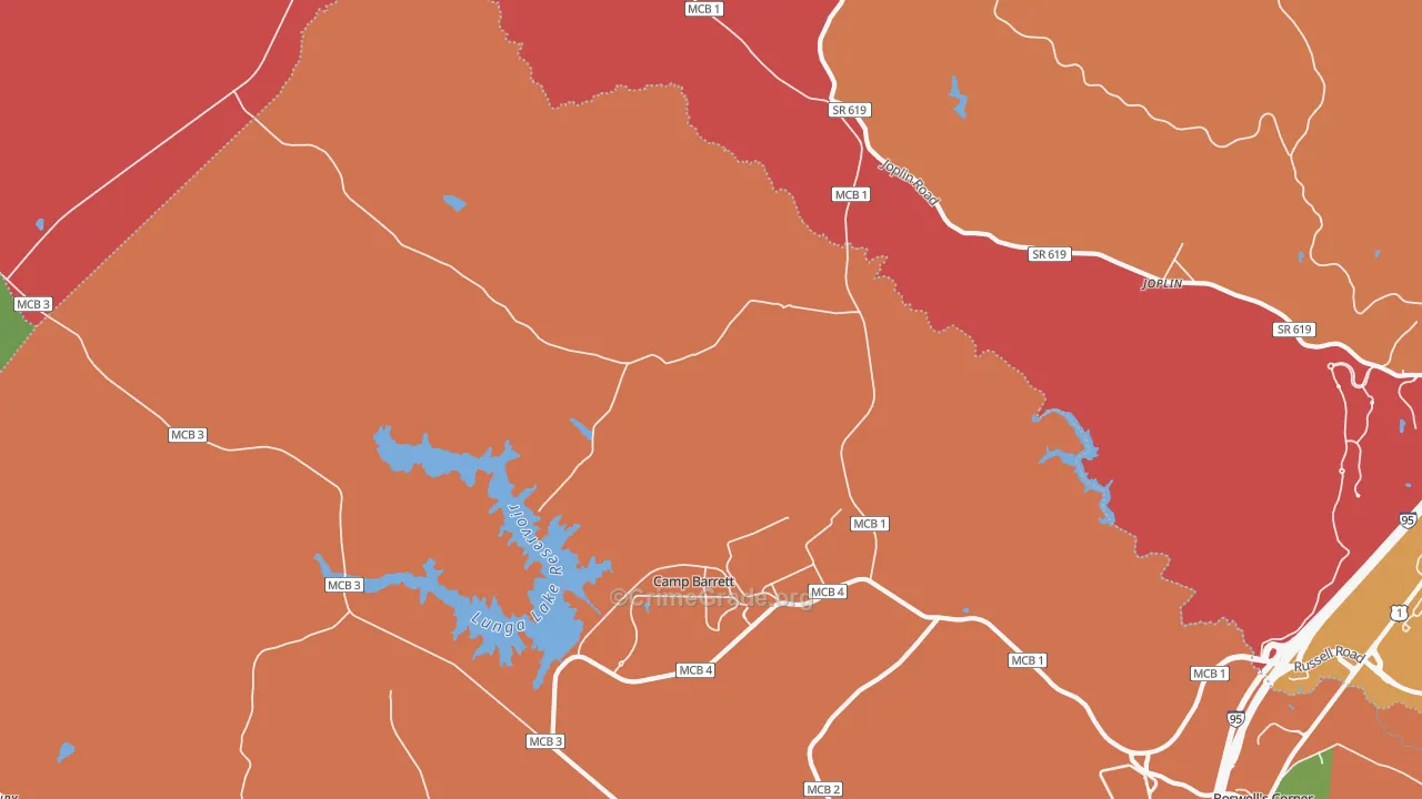 Ruby, VA Map of Murder Rates