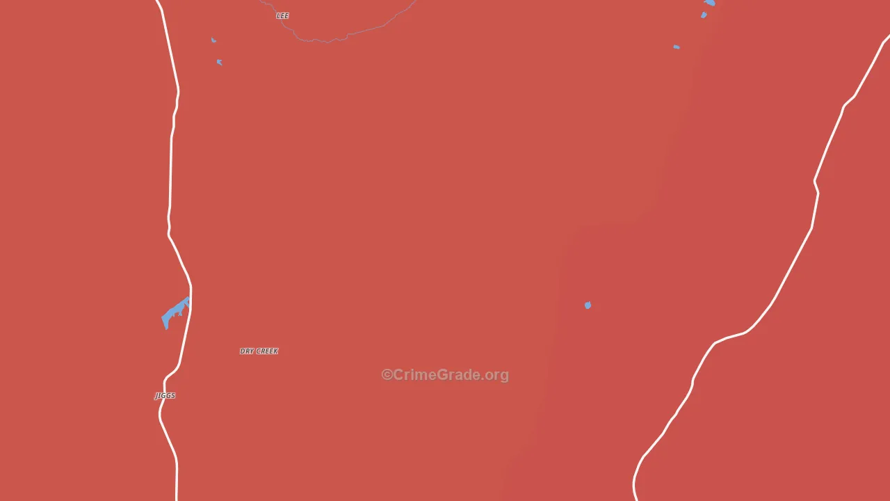 Ruby Valley, NV Map of Murder Rates