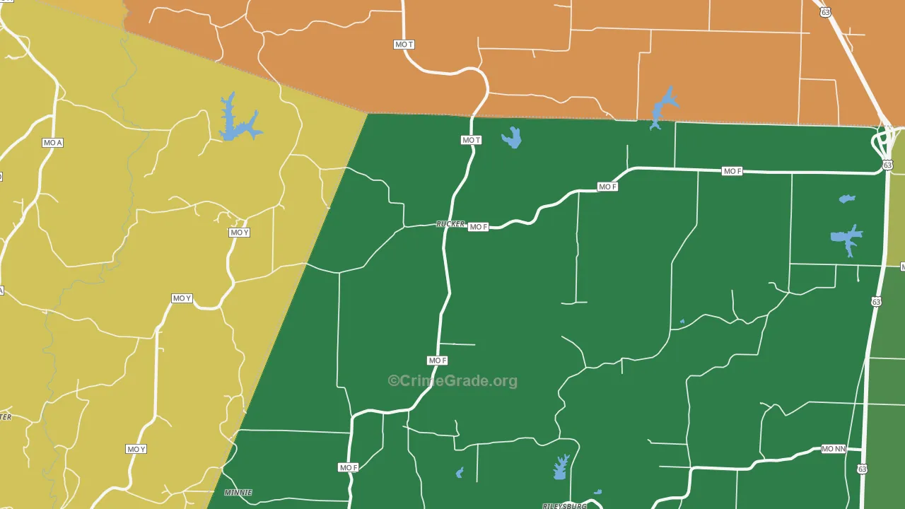 Rucker, MO Map of Murder Rates