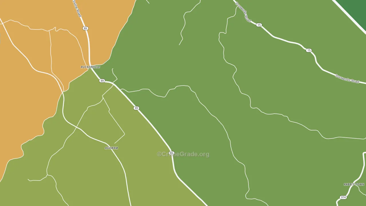 Ruckerville, KY Map of Murder Rates