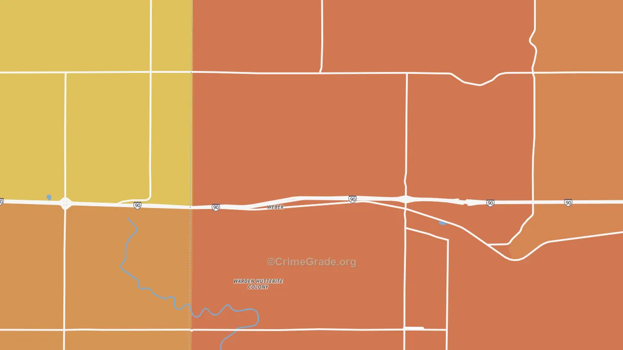 Ruff, WA Map of Murder Rates