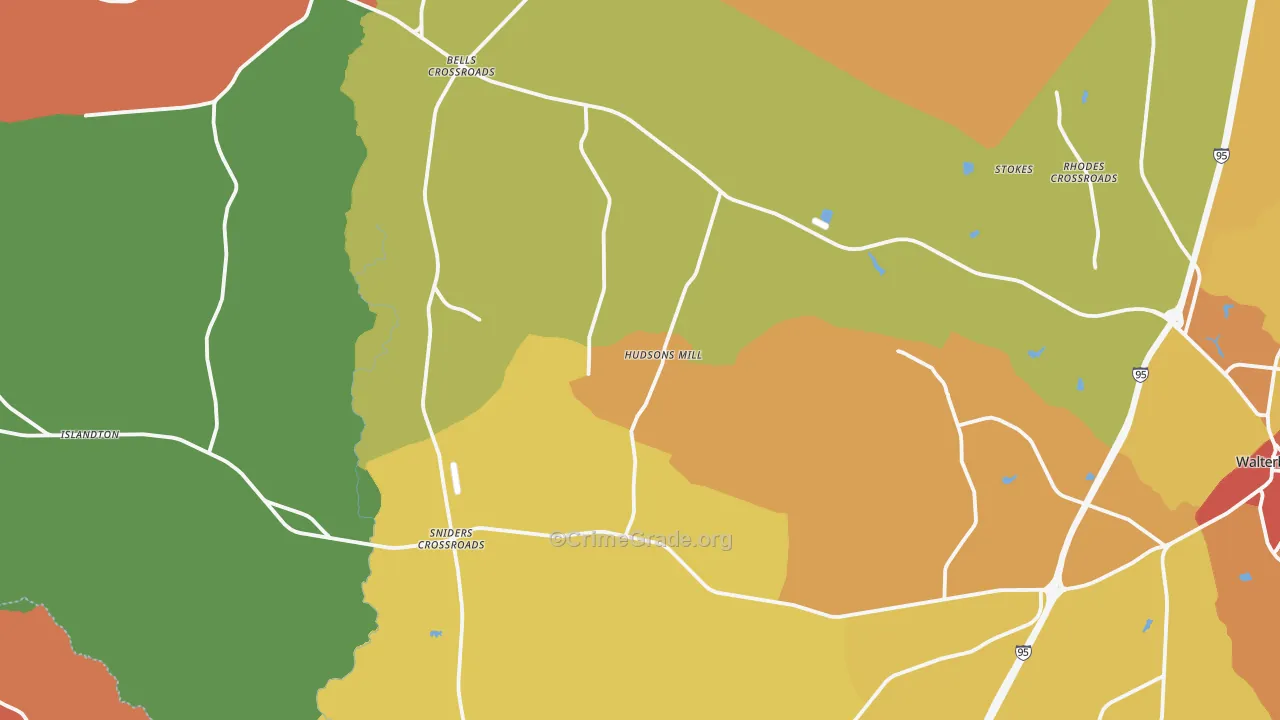 Ruffin, SC Map of Murder Rates