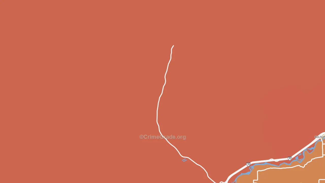 Rulison, CO Map of Murder Rates