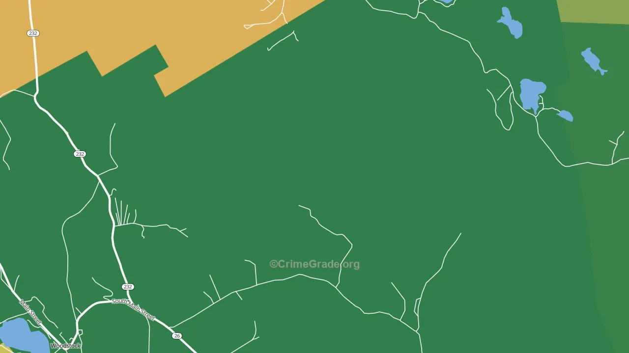 Rumford Corner, ME Map of Murder Rates