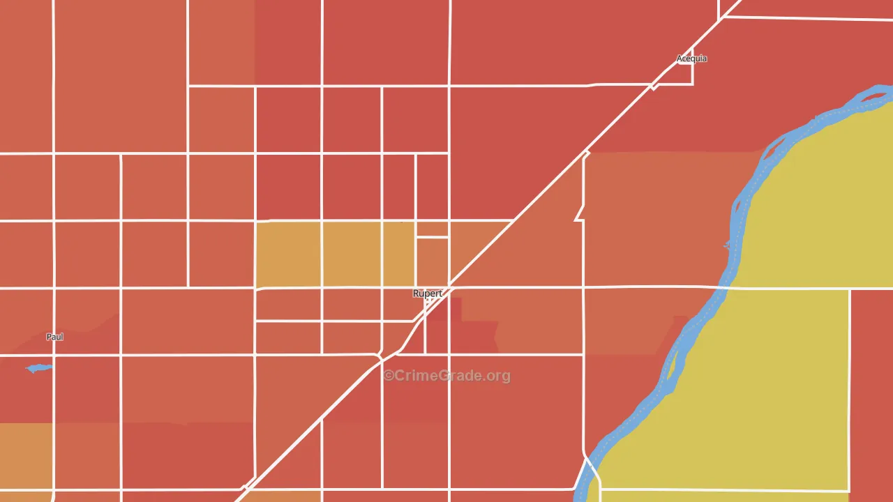 Rupert, ID Map of Murder Rates