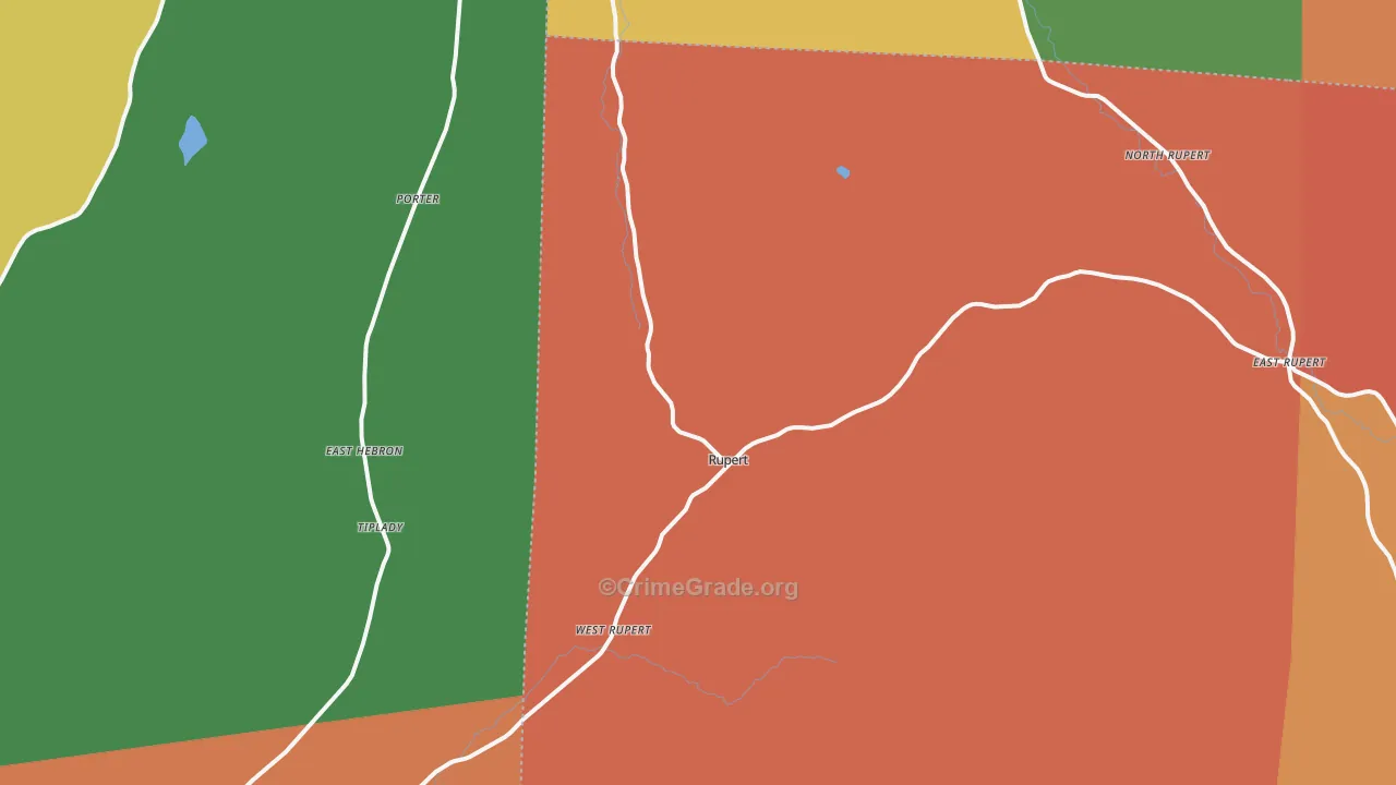Rupert, VT Map of Murder Rates