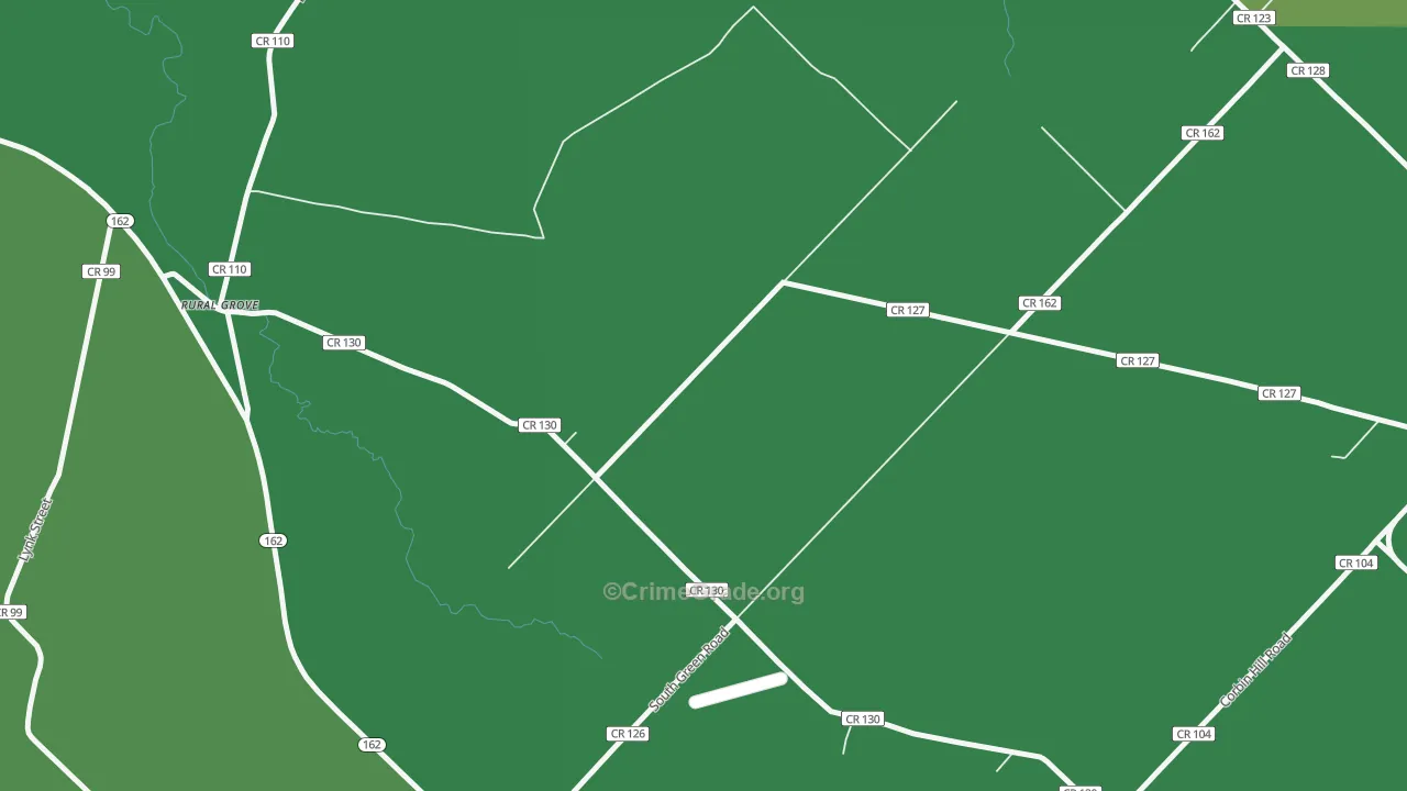 Rural Grove, NY Map of Murder Rates