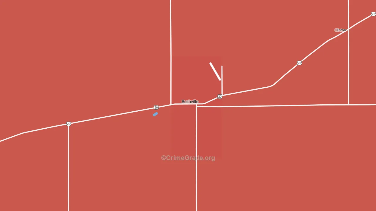 Rushville, NE Map of Murder Rates