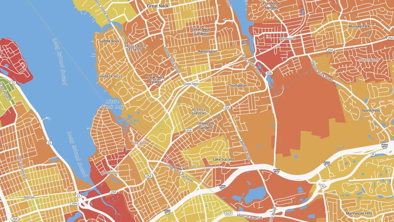 Russell Gardens, NY Map of Murder Rates