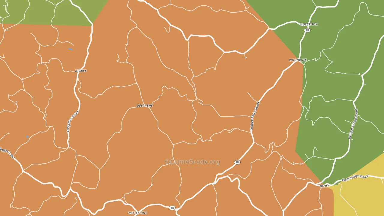Rutan, PA Map of Murder Rates