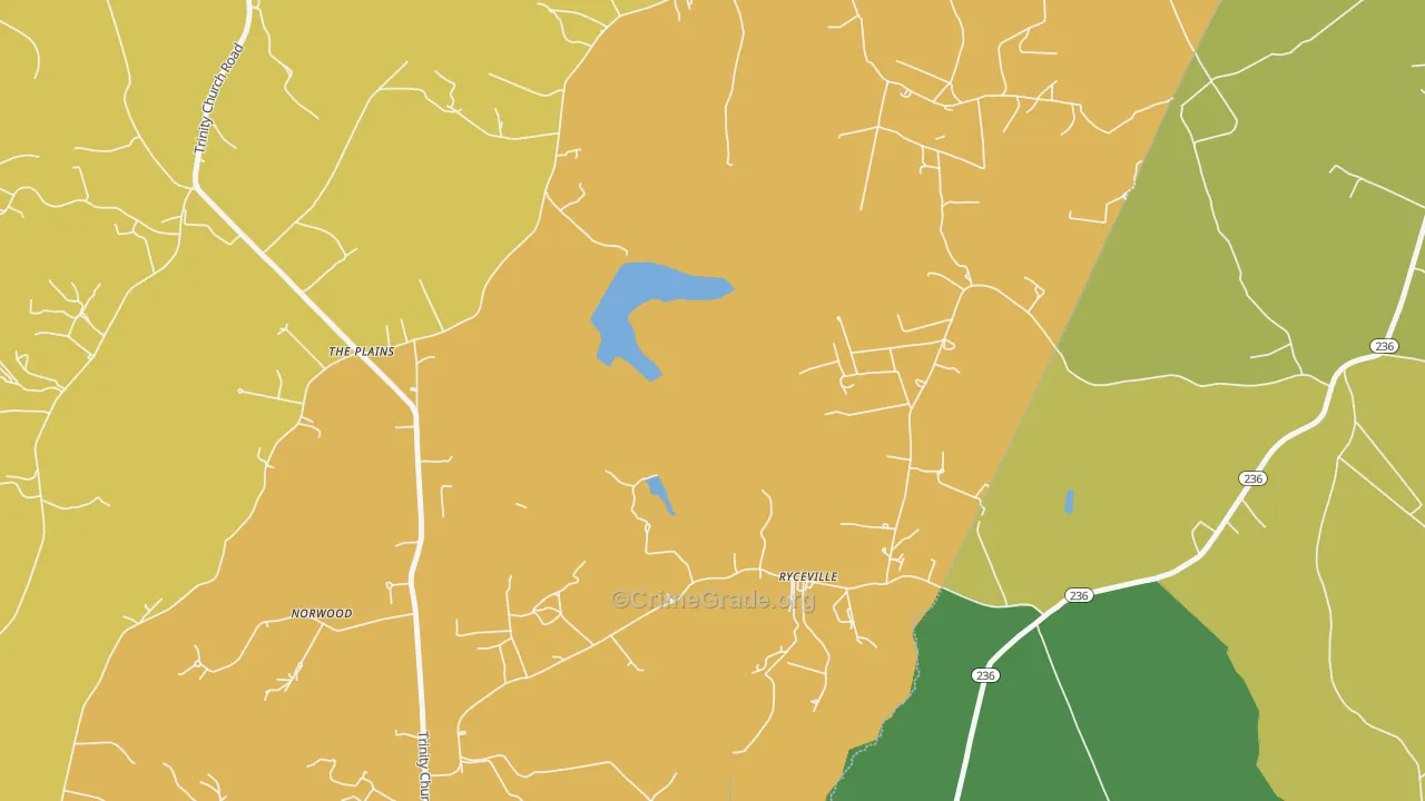 Ryceville, MD Map of Murder Rates