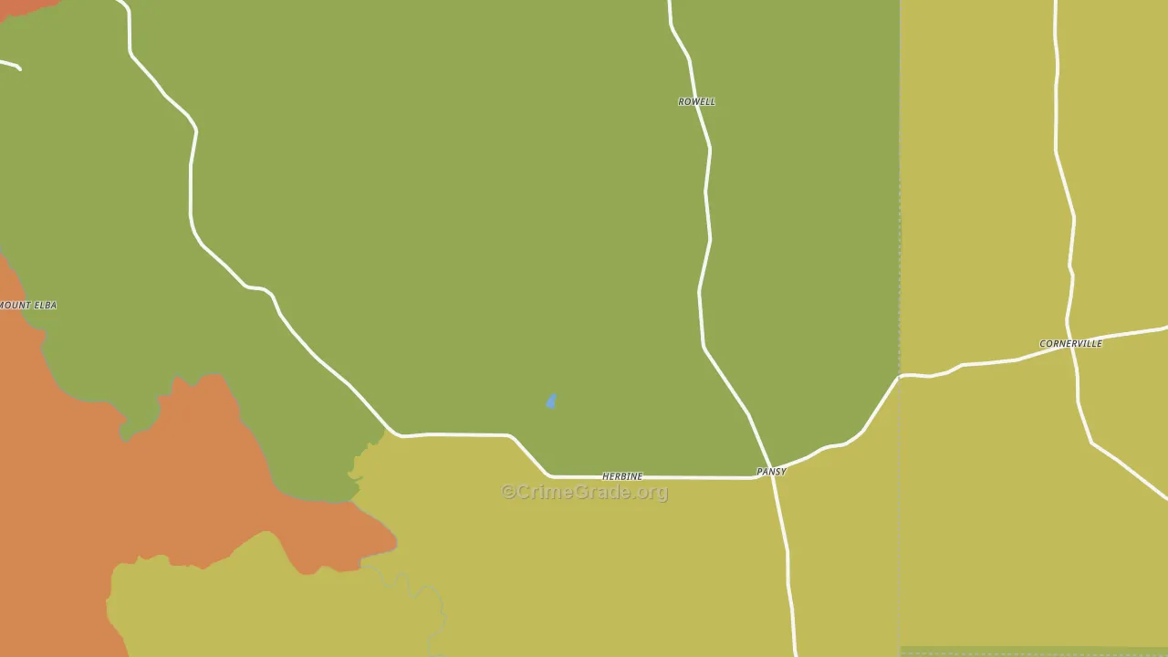 Rye, AR Map of Murder Rates